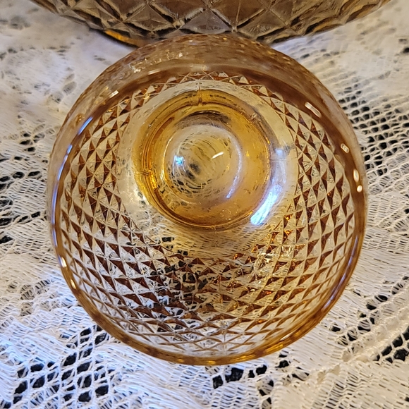 MCM Empoli Amber Glass Decanter Set - Picture 10 of 15